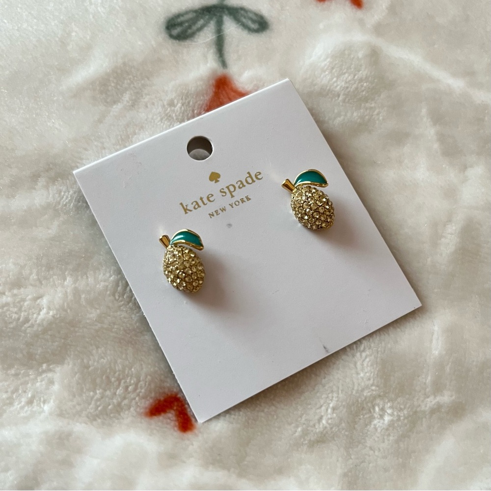 Kate Spade “Picnic Perfect” Lemon Stud Earrings 🍋